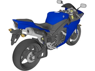 Yamaha R1 (2010) 3D Model preview