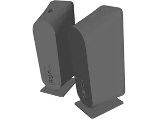 Creative Gigaworks T40 Speakers 3D Model preview