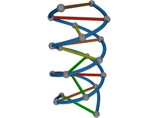 DNA Strand 3D Model preview