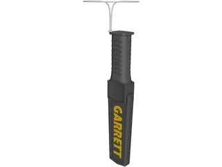Garrett Security Wand 3D Model preview