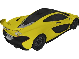 McLaren P1 (2014) 3D Model preview