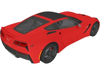 Chevrolet Corvette Stingray C7 (2014) 3D Model preview