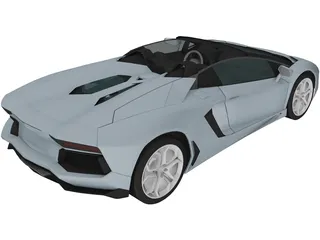 Lamborghini Aventador LP-700 Roadster (2014) 3D Model preview