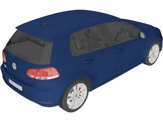 Volkswagen Golf 5 3D Model preview