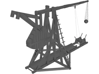 Trebuchet 3D Model preview