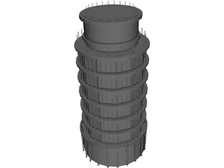 Pisa Tower 3D Model preview