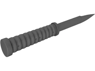 Tactical Knife 3D Model preview