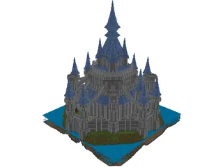 Zelda Castle 3D Model preview