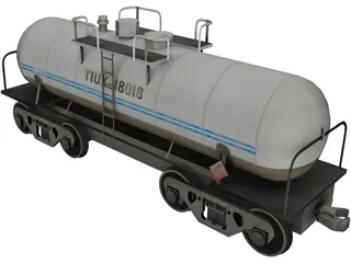 Fuel Tanker 3D Model preview