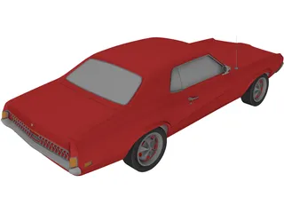 Mercury Cougar 3D Model preview