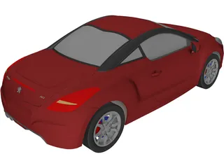 Peugeot 307 RCZ 3D Model preview