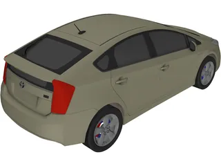Toyota Prius 3D Model preview