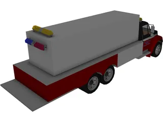 Water Conservation Truck 3D Model preview