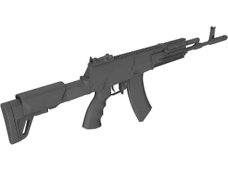 AK-12 3D Model preview