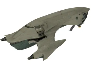Titan Class II Cargo Ship 3D Model preview