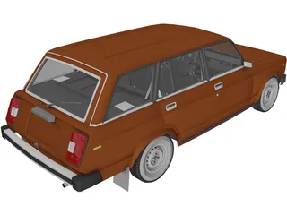 VAZ Lada 2104 3D Model preview