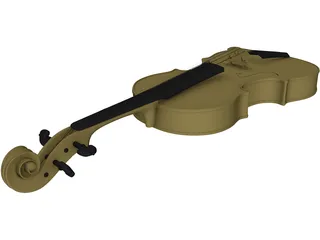 Violin 3D Model preview