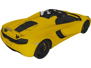 McLaren MP4-12C Spider (2013) 3D Model preview