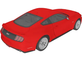 Ford Mustang GT (2015) 3D Model preview