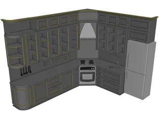 Kitchen 3D Model preview
