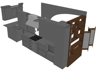 Kitchen 3D Model preview