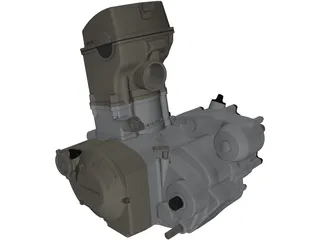 Honda CRF250X Engine 3D Model preview