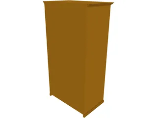 Guitar Cabinet 3D Model preview