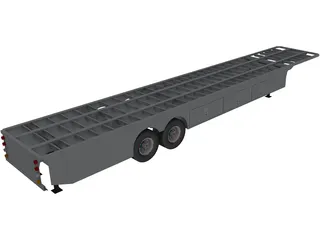 Truck Semitrailer 3D Model preview