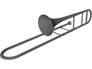 Trombone 3D Model preview