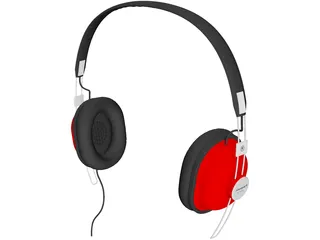 Panasonic Headphones RP-HTX7E 3D Model preview