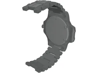 Sport Watch 3D Model preview