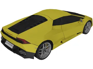 Lamborghini Huracan LP610-4 (2015) 3D Model preview