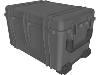 Military Transport Case 30x62x49cm 3D Model preview