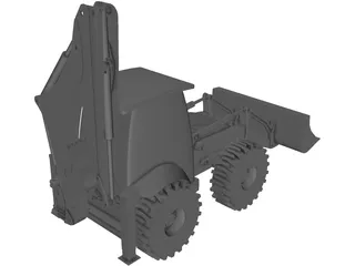 Excavator 3D Model preview