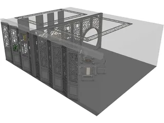 Restaurant 3D Model preview