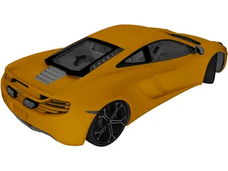 McLaren MP4-12C (2012) 3D Model preview