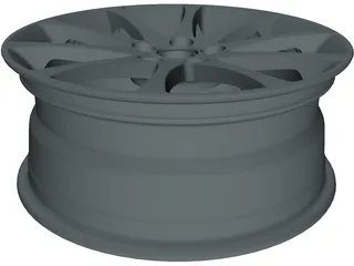 Roda Aro 17 3D Model preview