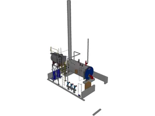 Boiler House Layout 3D Model preview
