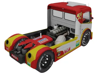 Mercedes-Benz ABF Racing Team 3D Model preview