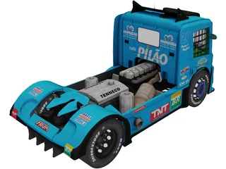 Scania G470 Muffatao Racing 3D Model preview
