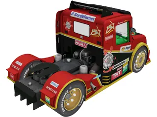 Scania G470 Ticket Car Corinthians Motorsport 3D Model preview