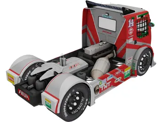 Volvo FH Clay Truck Racing 3D Model preview