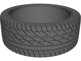 Goodyear Eagle GT 18x8.5 3D Model preview