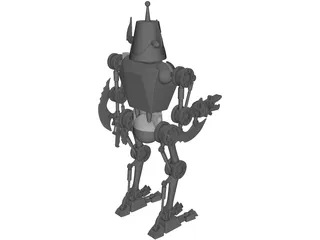Grass Cutting Robot 3D Model preview