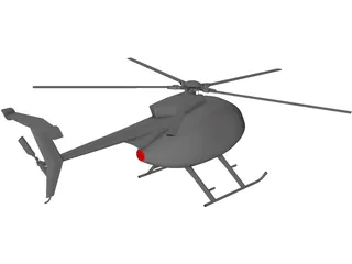 MD-500E 3D Model preview