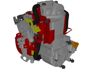 Honda GX25 Engine 3D Model preview