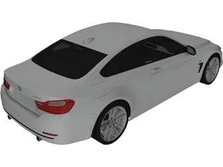 BMW 4-Series 435i (2014) 3D Model preview