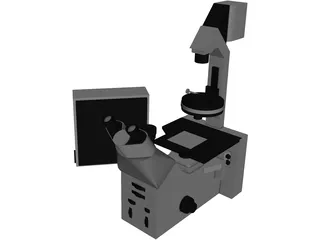 Leica Fluorescence Microscope 3D Model preview