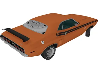 Dodge Challenger RT (1971) 3D Model preview