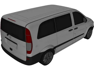 Mercedes-Benz Vito W639 3D Model preview